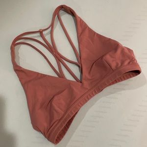 Dusty rose unlined lululemon bra